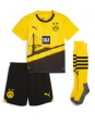 Borussia Dortmund Donyell Malen #21 Domácí dres pro děti 2023-24 Krátký Rukáv (+ trenýrky)
